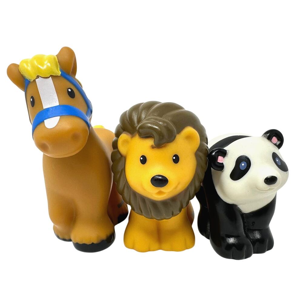 Little People Horse Lion Panda Figures Preschool Toys Noahs Ark Farm Zoo Mattel